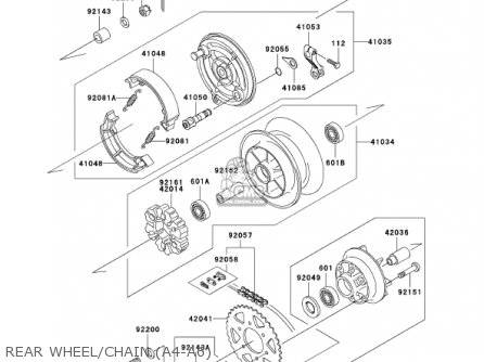 REAR WHEEL/CHAIN (A4-A6) - BN125A5 ELIMINATOR 2002 USA CALIFORNIA CANADA
