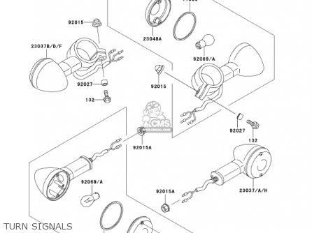 TURN SIGNALS - BN125A5 ELIMINATOR 2002 USA CALIFORNIA CANADA