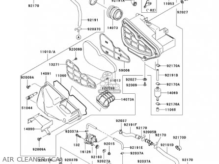AIR CLEANER (CA) - BN125A5 ELIMINATOR 2002 USA CALIFORNIA CANADA
