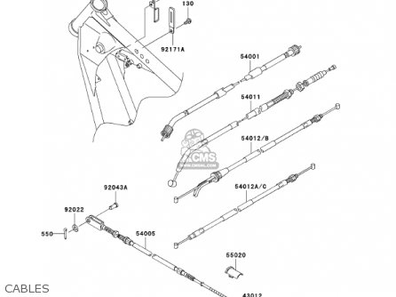 CABLES - BN125A5 ELIMINATOR 2002 USA CALIFORNIA CANADA