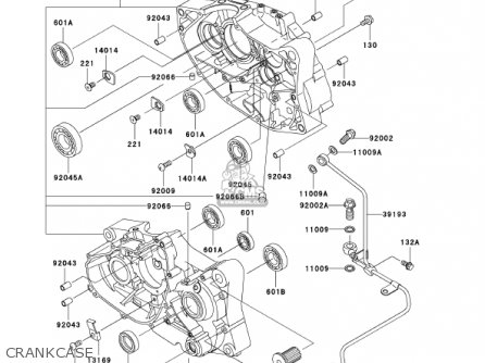 CRANKCASE - BN125A5 ELIMINATOR 2002 USA CALIFORNIA CANADA