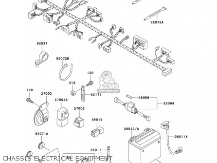 CHASSIS ELECTRICAL EQUIPMENT - BN125A5 ELIMINATOR 2002 USA CALIFORNIA CANADA