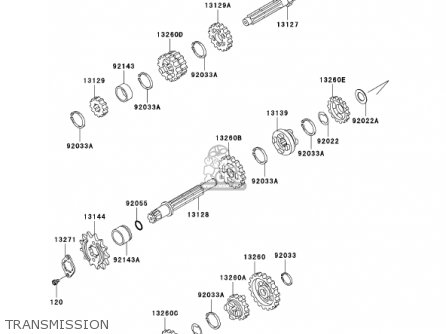 TRANSMISSION - BN125A5 ELIMINATOR 2002 USA CALIFORNIA CANADA