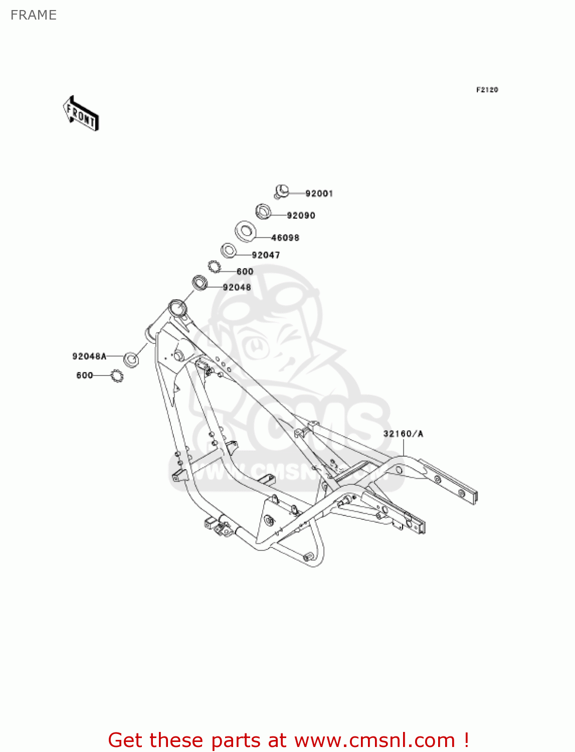FRAME BN125A6 ELIMINATOR 2003 USA CANADA