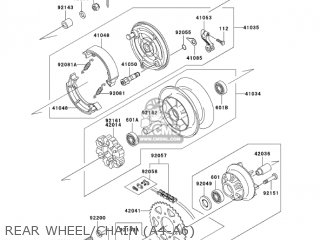 REAR WHEEL/CHAIN (A4-A6) - BN125A6 ELIMINATOR 2003 USA CANADA