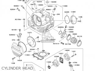 CYLINDER HEAD - BN125A6 ELIMINATOR 2003 USA CANADA