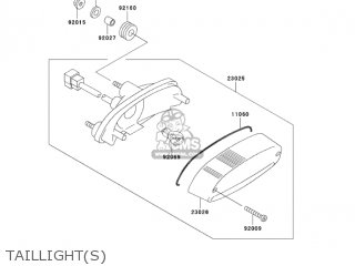 TAILLIGHT(S) - BN125A6 ELIMINATOR 2003 USA CANADA