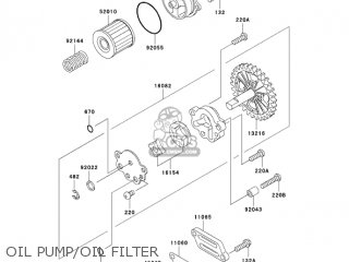 OIL PUMP/OIL FILTER - BN125A6 ELIMINATOR 2003 USA CANADA