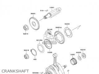 CRANKSHAFT - BN125A6 ELIMINATOR 2003 USA CANADA