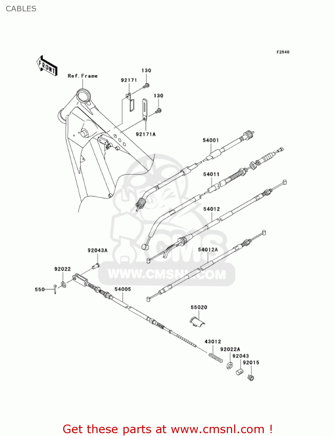CABLES BN125A6F ELIMINATOR 2006 USA CALIFORNIA