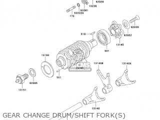 GEAR CHANGE DRUM/SHIFT FORK(S) - BN125A6F ELIMINATOR 2006 USA CALIFORNIA