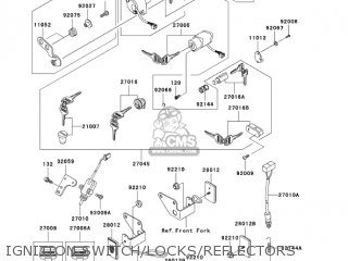 IGNITION SWITCH/LOCKS/REFLECTORS - BN125A6F ELIMINATOR 2006 USA CALIFORNIA