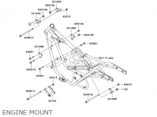 ENGINE MOUNT - BN125A6F ELIMINATOR 2006 USA CALIFORNIA