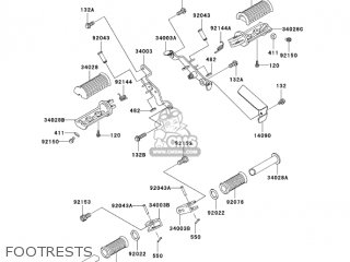 FOOTRESTS - BN125A6F ELIMINATOR 2006 USA CALIFORNIA