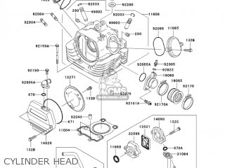 CYLINDER HEAD - BN125A6F ELIMINATOR 2006 USA CALIFORNIA