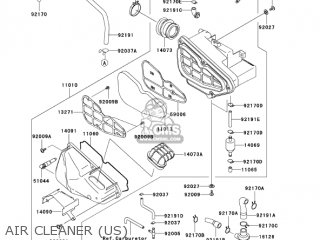 AIR CLEANER (US) - BN125A6F ELIMINATOR 2006 USA CALIFORNIA