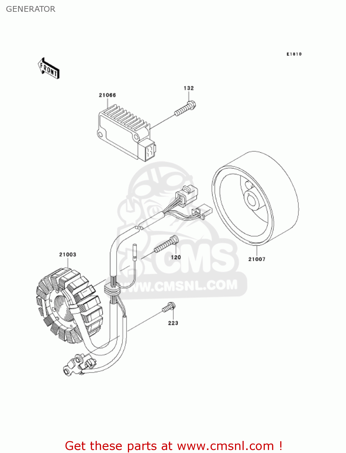 GENERATOR BN125A7 ELIMINATOR 2004 USA CALIFORNIA CANADA