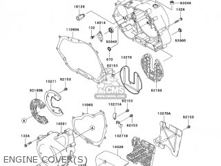 ENGINE COVER(S) - BN125A7 ELIMINATOR 2004 USA CALIFORNIA CANADA