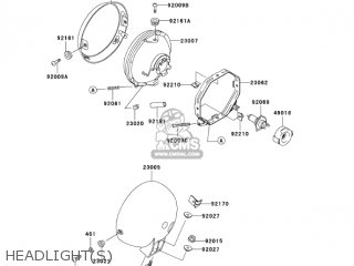 HEADLIGHT(S) - BN125A7 ELIMINATOR 2004 USA CALIFORNIA CANADA