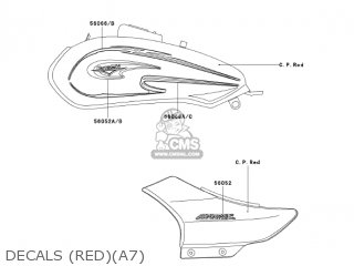 DECALS (RED)(A7) - BN125A7 ELIMINATOR 2004 USA CALIFORNIA CANADA