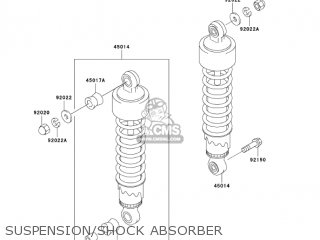 SUSPENSION/SHOCK ABSORBER - BN125A7 ELIMINATOR 2004 USA CALIFORNIA CANADA