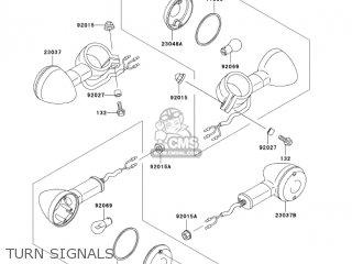 TURN SIGNALS - BN125A7F ELIMINATOR 2007 USA CALIFORNIA