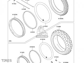 TIRES - BN125A7F ELIMINATOR 2007 USA CALIFORNIA