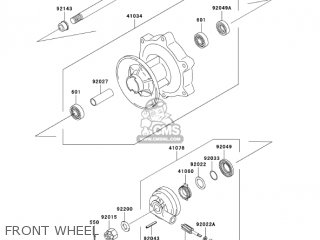 FRONT WHEEL - BN125A7F ELIMINATOR 2007 USA CALIFORNIA