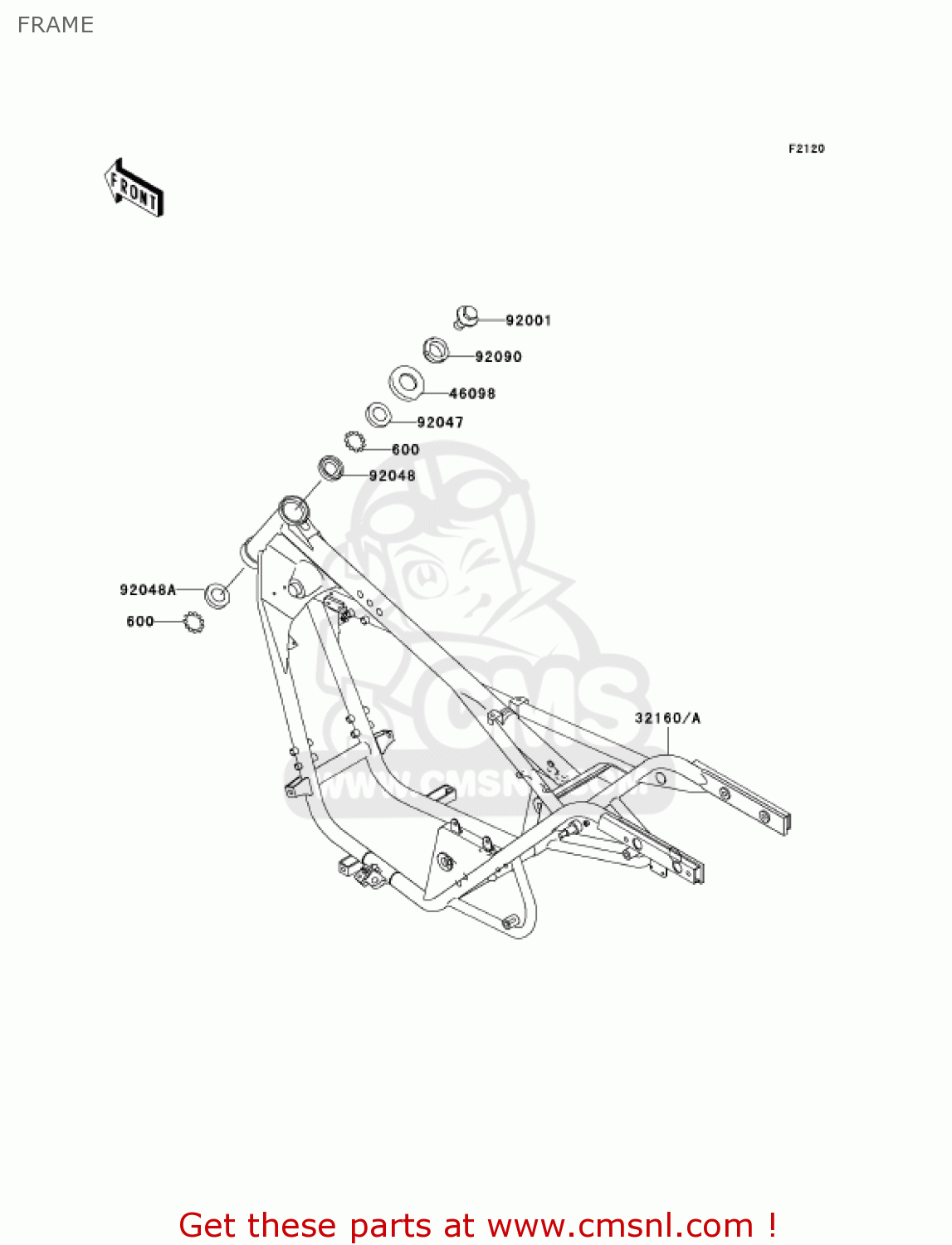 FRAME BN125A8 ELIMINATOR 2005 USA CALIFORNIA CANADA