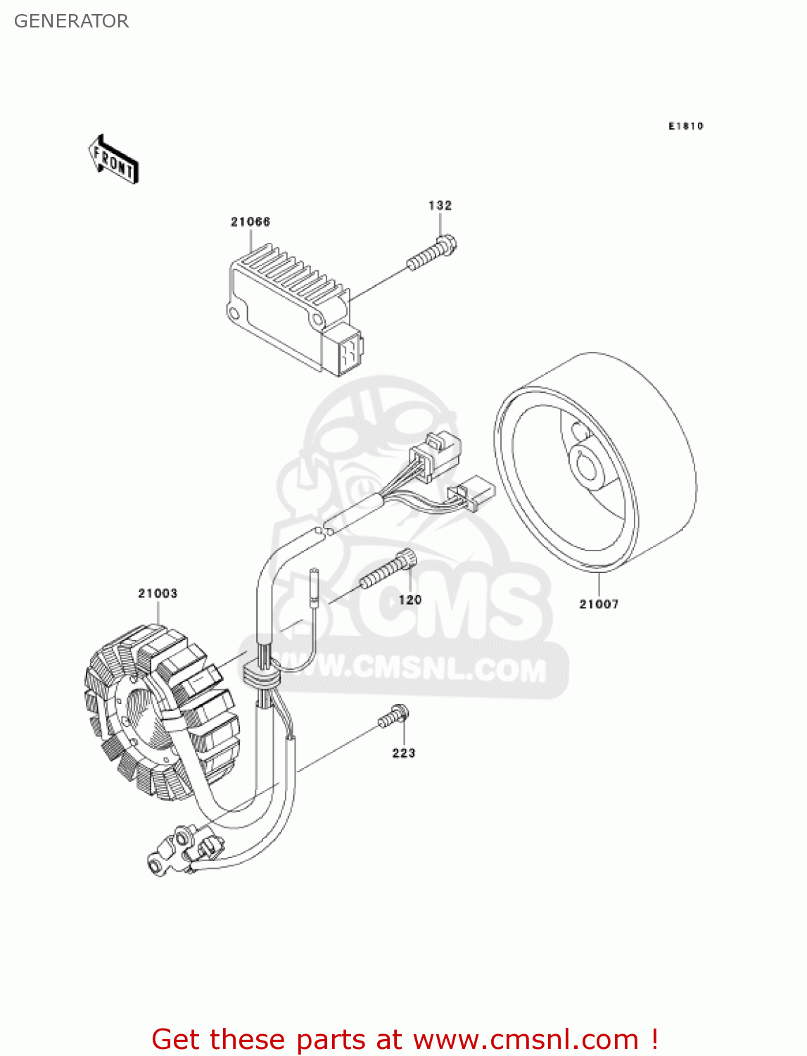 GENERATOR BN125A8 ELIMINATOR 2005 USA CALIFORNIA CANADA