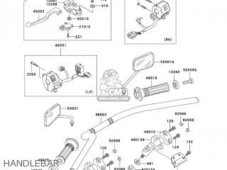 HANDLEBAR - BN125A8 ELIMINATOR 2005 USA CALIFORNIA CANADA