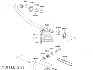 MUFFLER(S) - BN125A8 ELIMINATOR 2005 USA CALIFORNIA CANADA