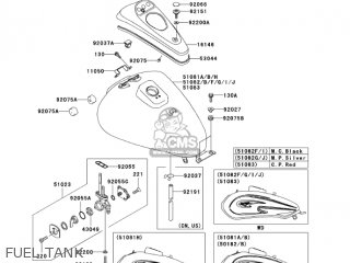 FUEL TANK - BN125A8 ELIMINATOR 2005 USA CALIFORNIA CANADA