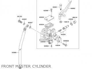 FRONT MASTER CYLINDER - BN125A8 ELIMINATOR 2005 USA CALIFORNIA CANADA