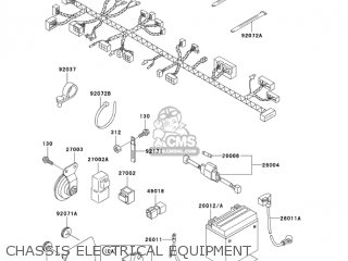 CHASSIS ELECTRICAL EQUIPMENT - BN125A8 ELIMINATOR 2005 USA CALIFORNIA CANADA