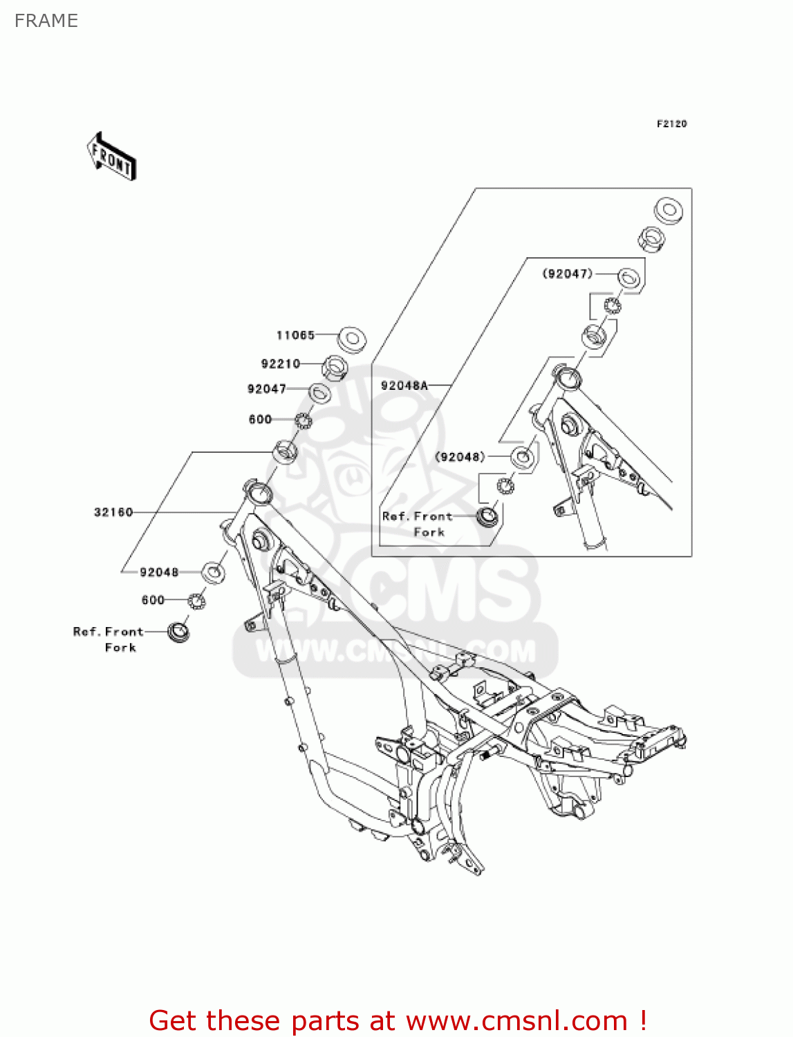 FRAME BR125B2 WIND 125 2005 CANADA