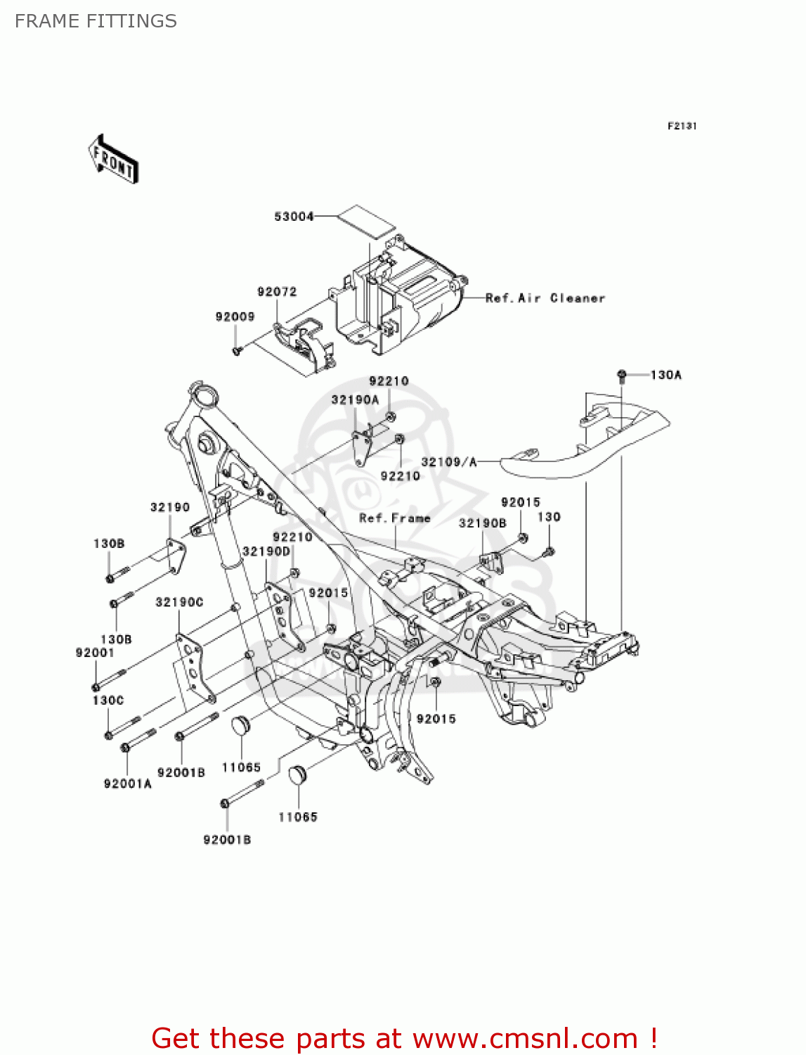 FRAME FITTINGS BR125B2 WIND 125 2005 CANADA