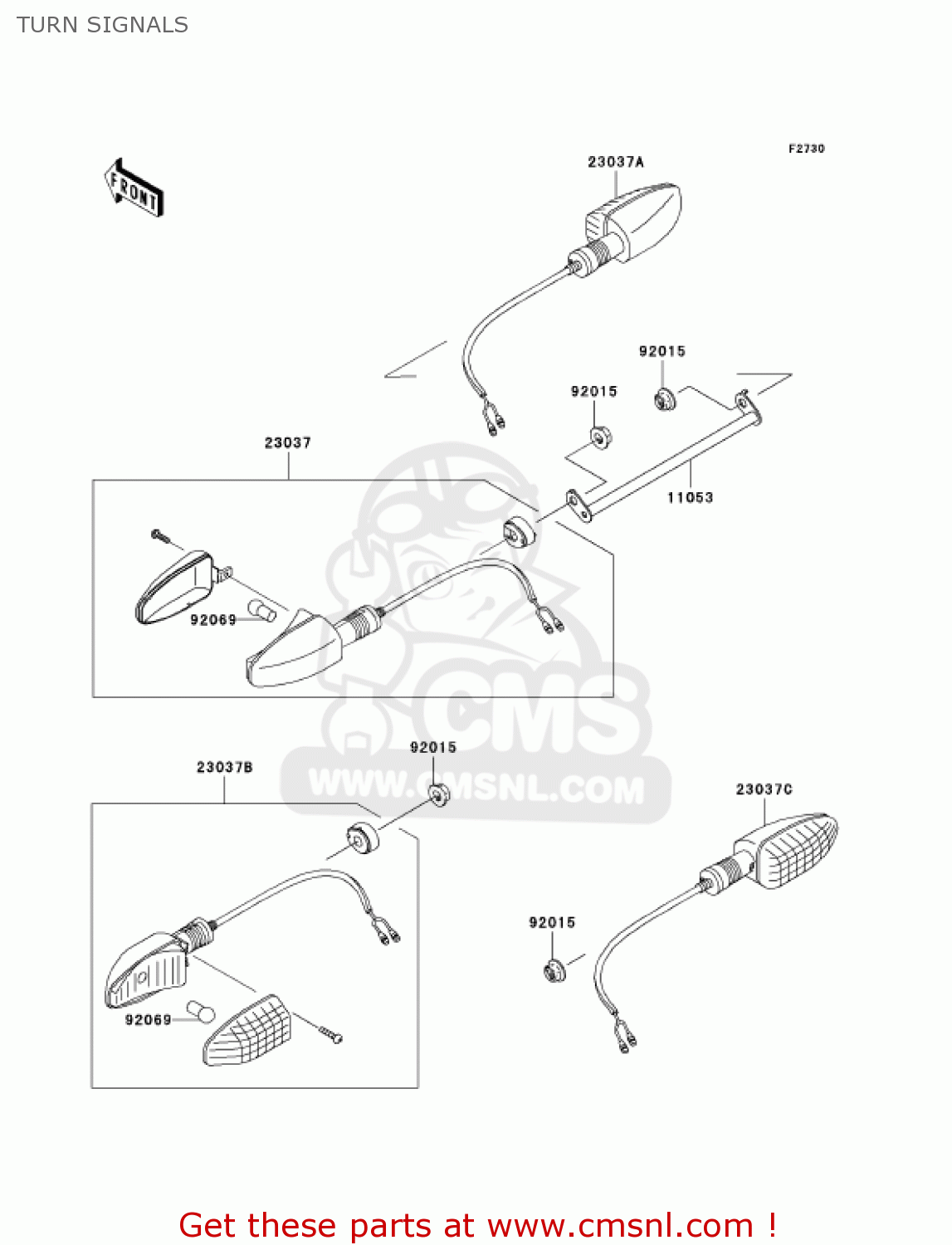 TURN SIGNALS BR125B2 WIND 125 2005 CANADA