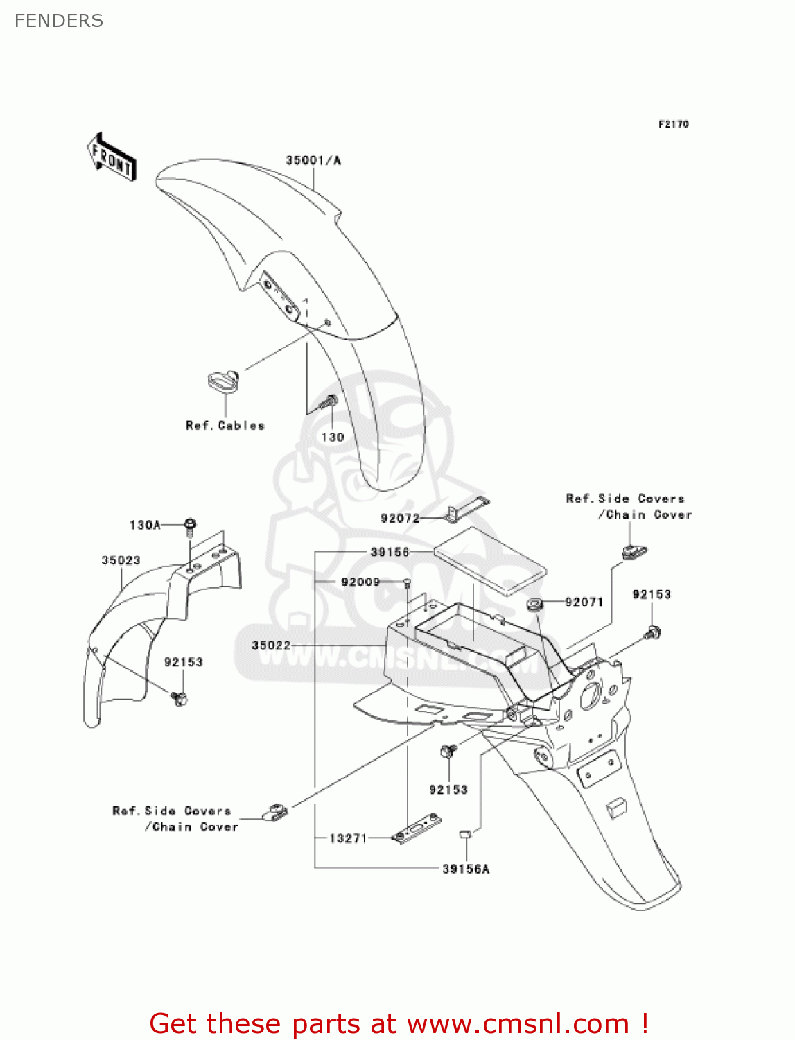 FENDERS BR125B2 WIND 125 2005 CANADA