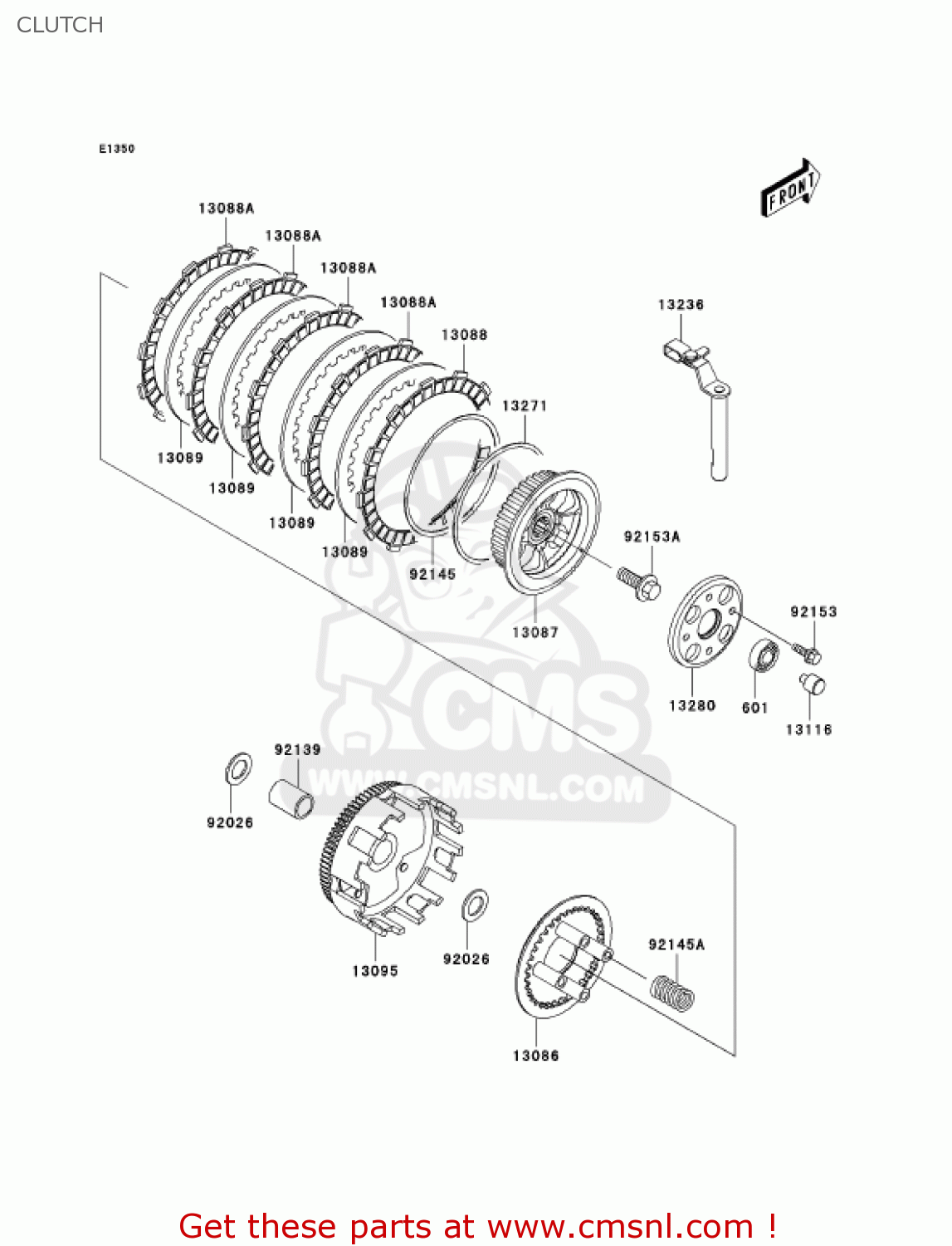 CLUTCH BR125B2 WIND 125 2005 CANADA