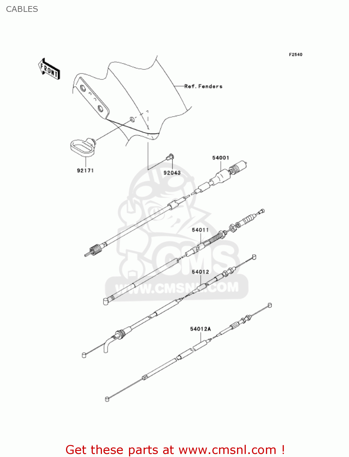 CABLES BR125B2 WIND 125 2005 CANADA