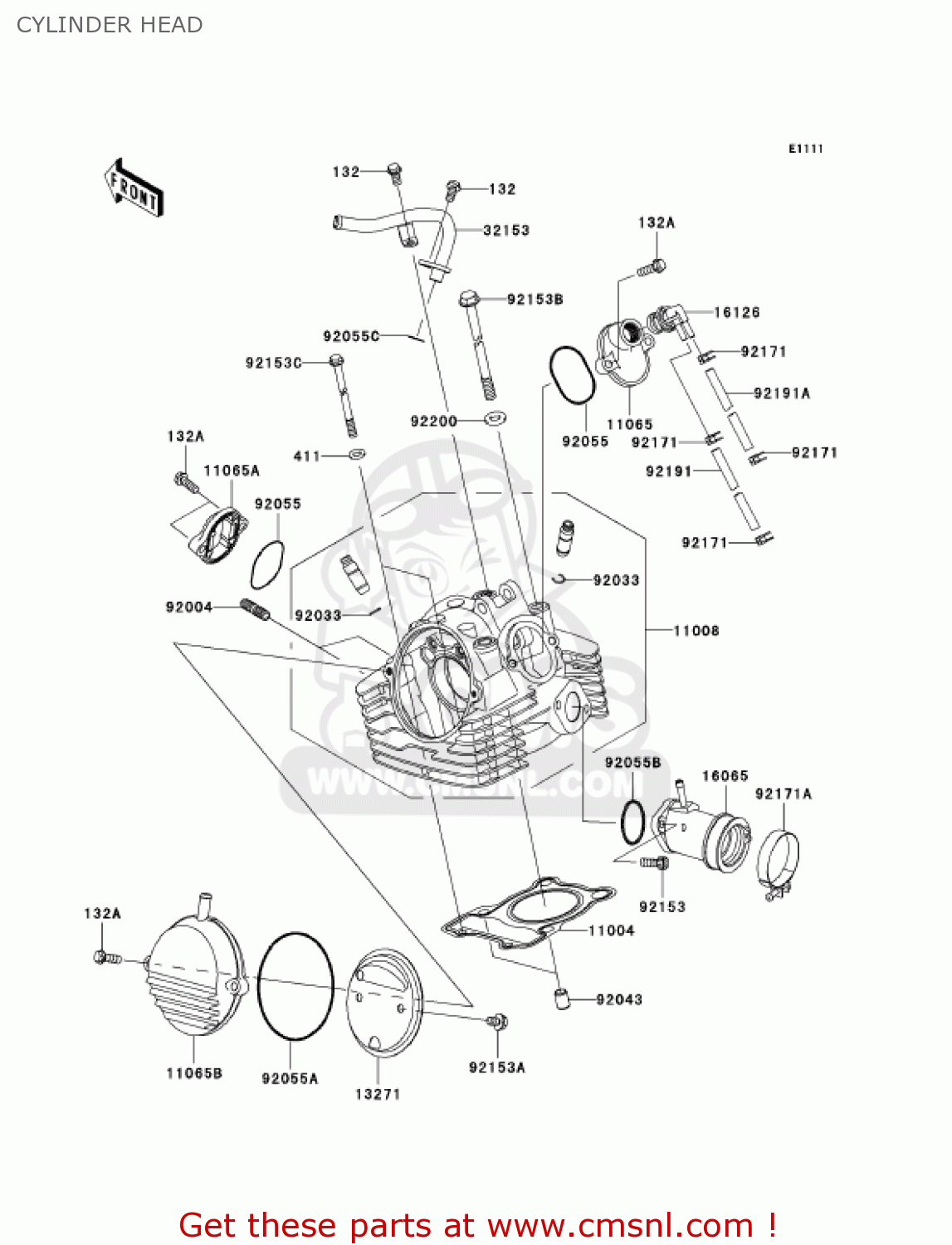 CYLINDER HEAD BR125B2 WIND 125 2005 CANADA
