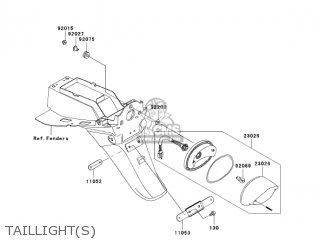 TAILLIGHT(S) - BR125B2 WIND 125 2005 CANADA
