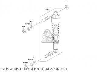 SUSPENSION/SHOCK ABSORBER - BR125B2 WIND 125 2005 CANADA
