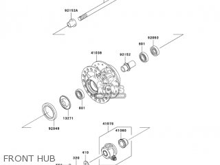 FRONT HUB - BR125B2 WIND 125 2005 CANADA