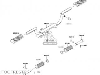 FOOTRESTS - BR125B2 WIND 125 2005 CANADA
