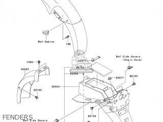FENDERS - BR125B2 WIND 125 2005 CANADA