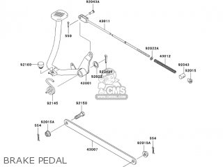 BRAKE PEDAL - BR125B2 WIND 125 2005 CANADA