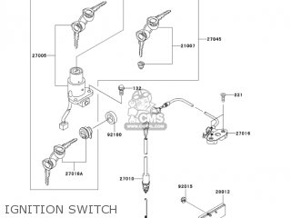IGNITION SWITCH - BR125B2 WIND 125 2005 CANADA
