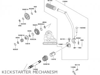 KICKSTARTER MECHANISM - BR125B2 WIND 125 2005 CANADA